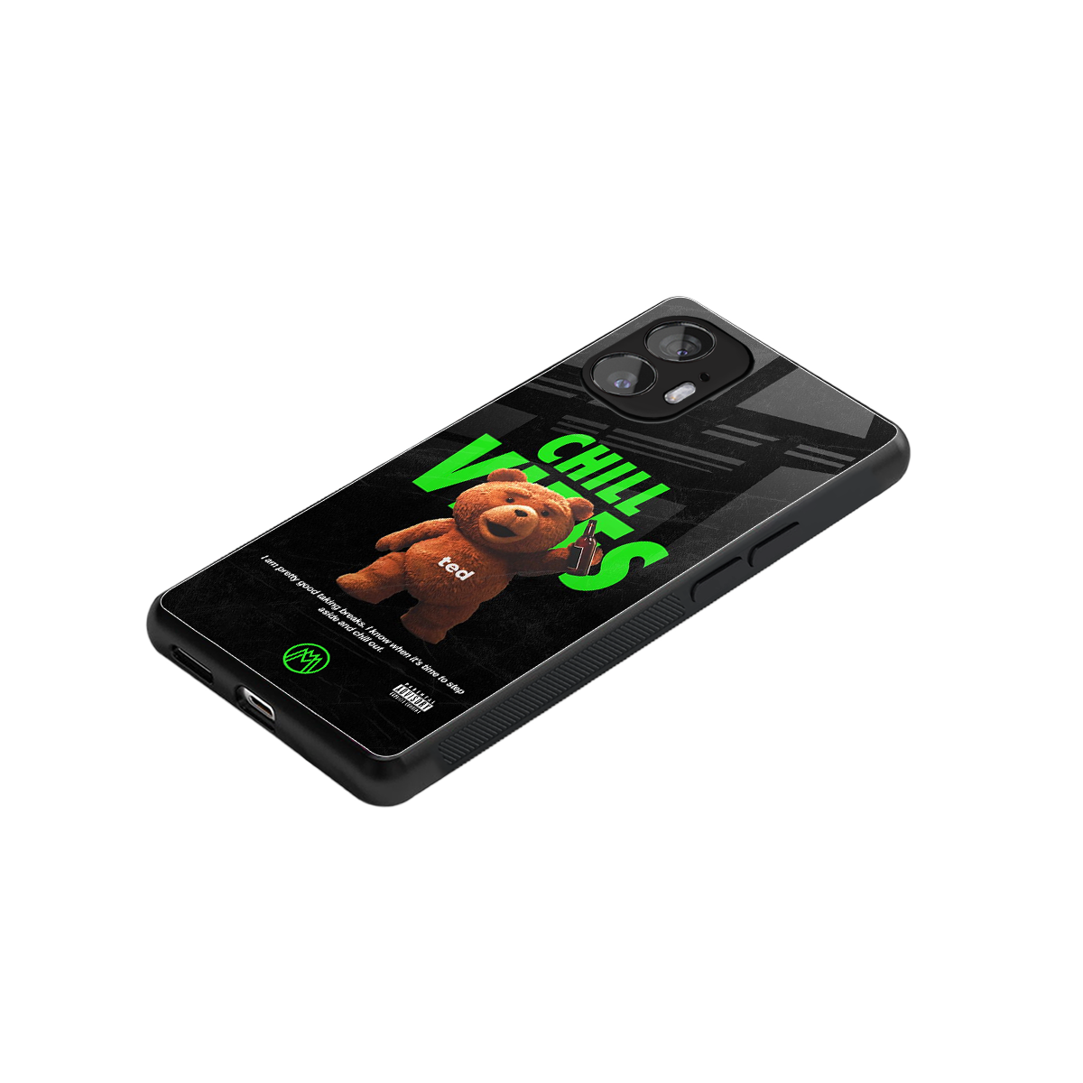 chill vibes back phone cover | glass case for nothing phone 2