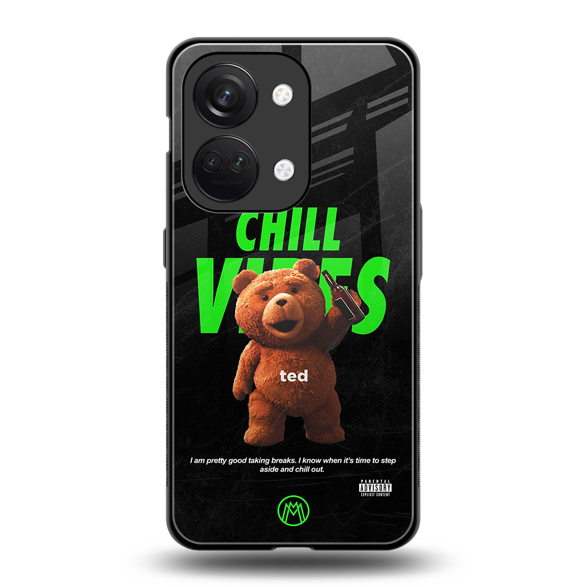 chill vibes back phone cover | glass case for oneplus nord 3
