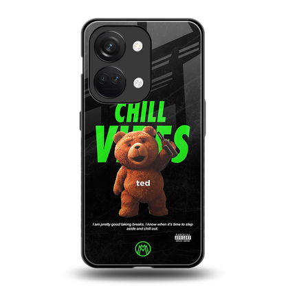 chill vibes back phone cover | glass case for oneplus nord 3