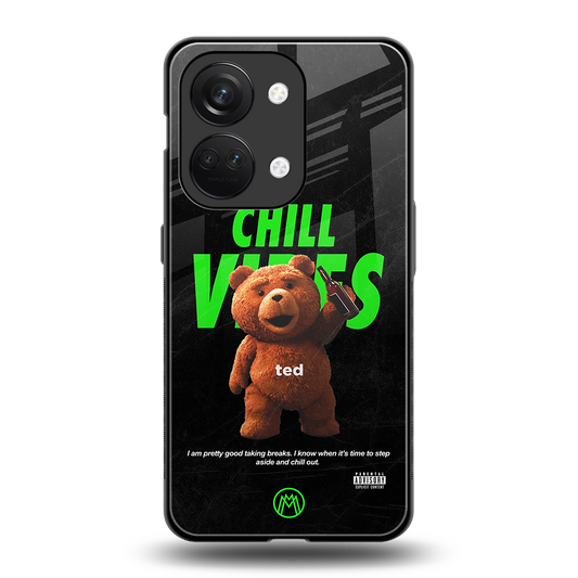 chill vibes back phone cover | glass case for oneplus nord 3