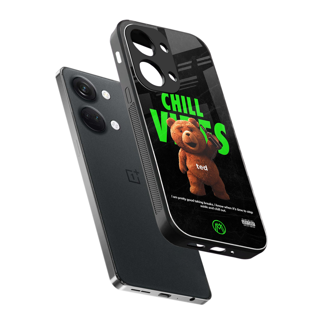 chill vibes back phone cover | glass case for oneplus nord 3