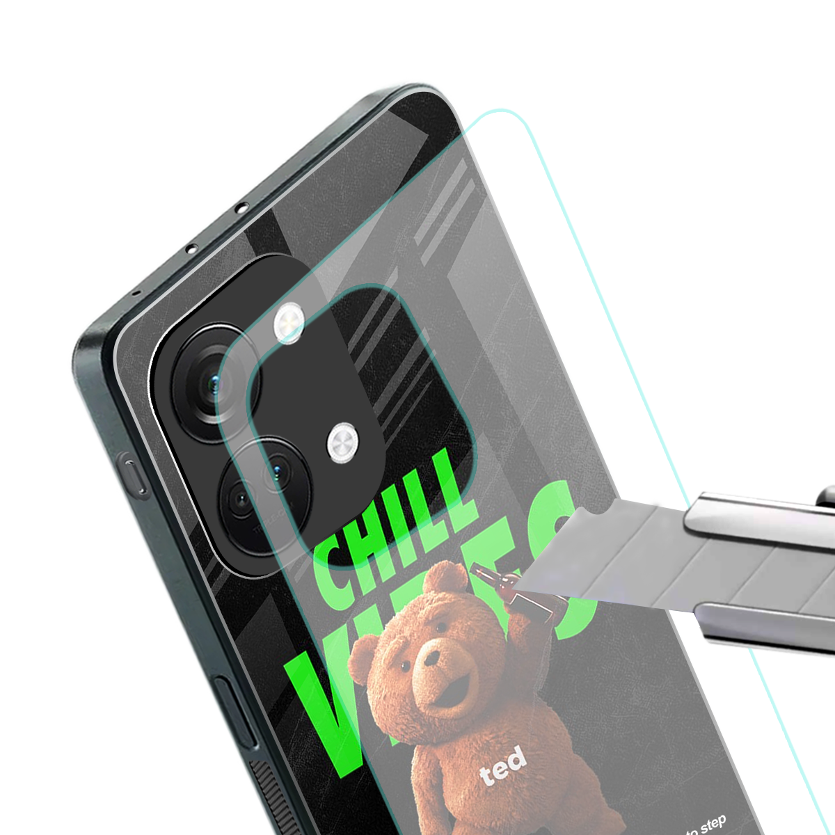 chill vibes back phone cover | glass case for oneplus nord 3