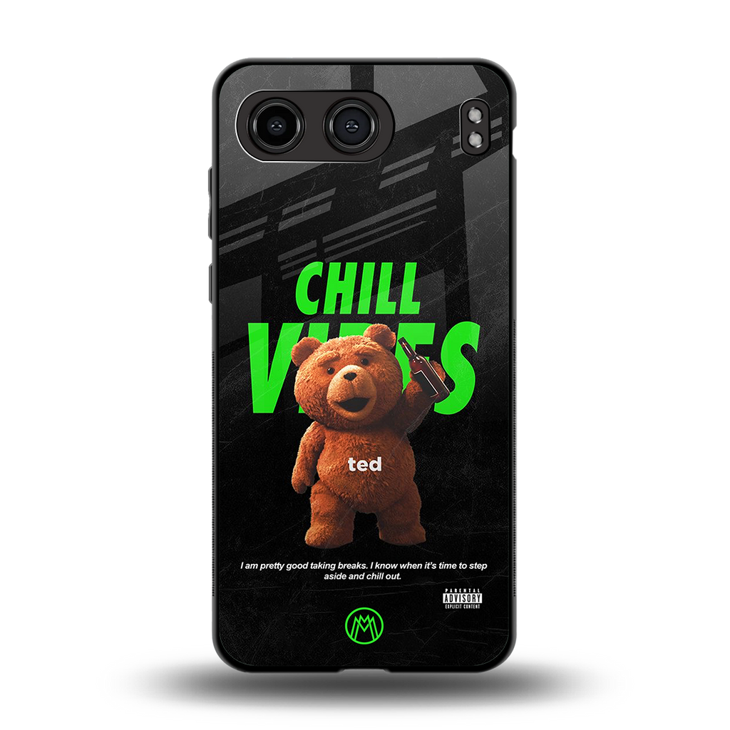 chill vibes back phone cover | glass case for oneplus nord 4