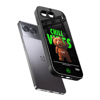 chill vibes back phone cover | glass case for oneplus nord 4