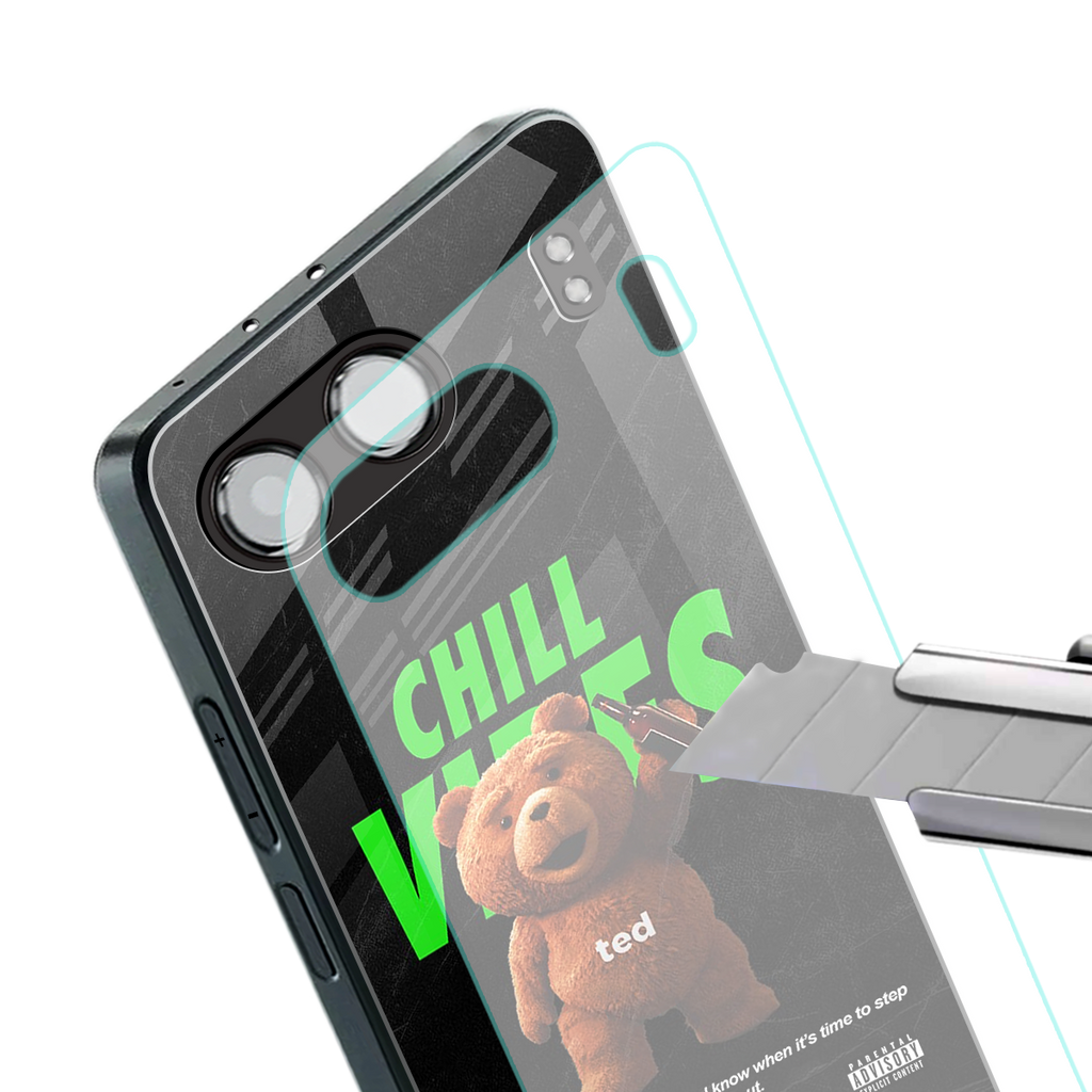 chill vibes back phone cover | glass case for oneplus nord 4
