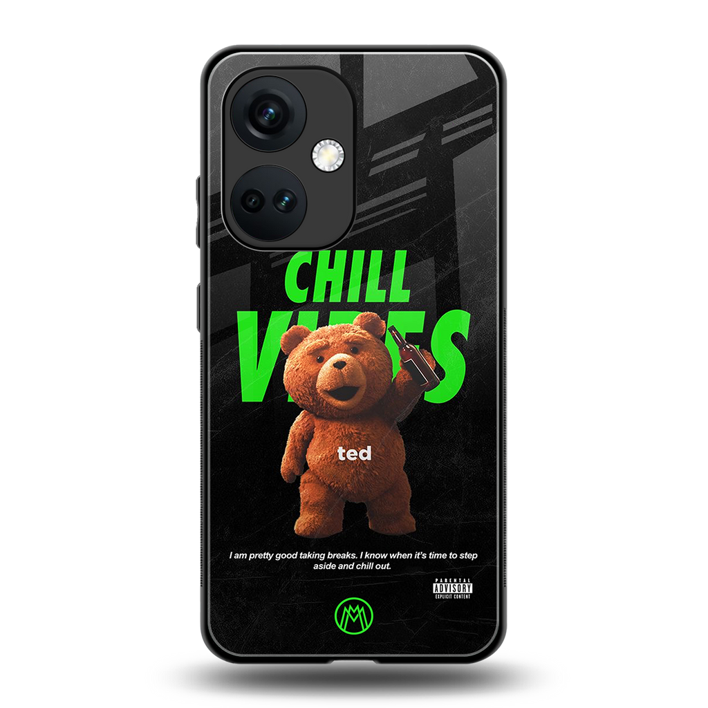 chill vibes back phone cover | glass case for oneplus nord ce 3