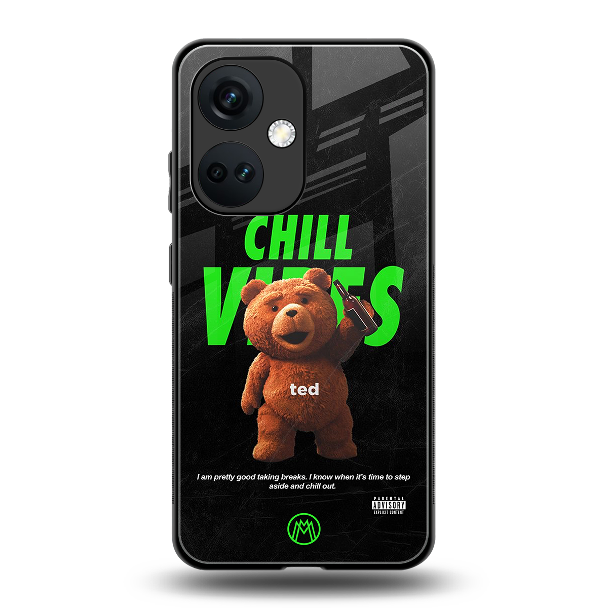 chill vibes back phone cover | glass case for oneplus nord ce 3