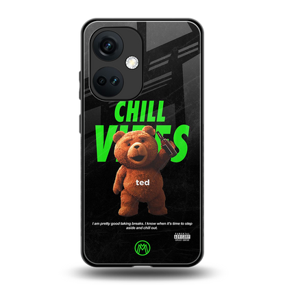 chill vibes back phone cover | glass case for oneplus nord ce 3