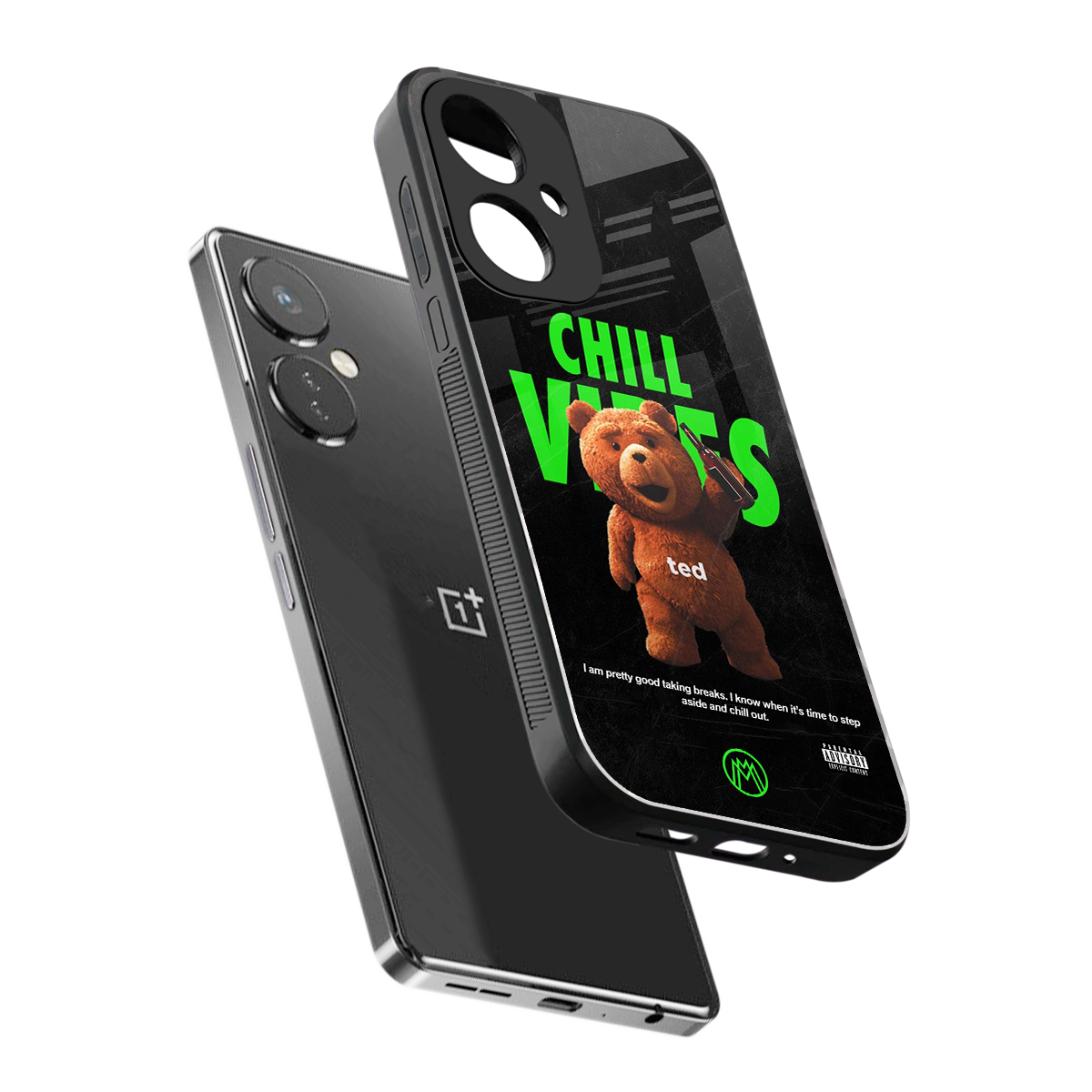 chill vibes back phone cover | glass case for oneplus nord ce 3