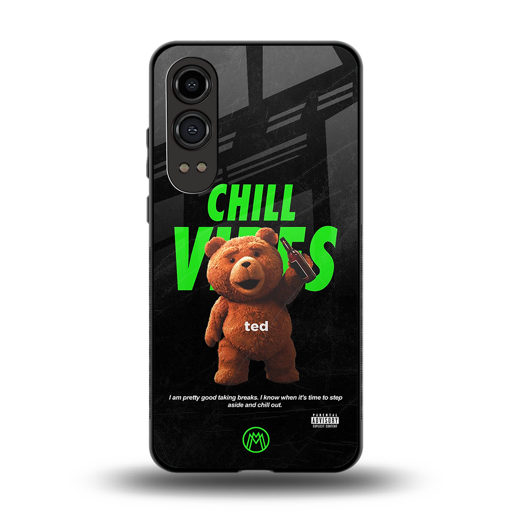 chill vibes back phone cover | glass case for oneplus nord ce 4 lite