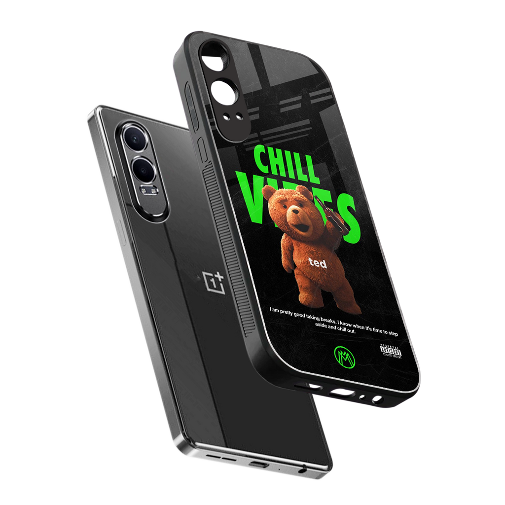 chill vibes back phone cover | glass case for oneplus nord ce 4 lite