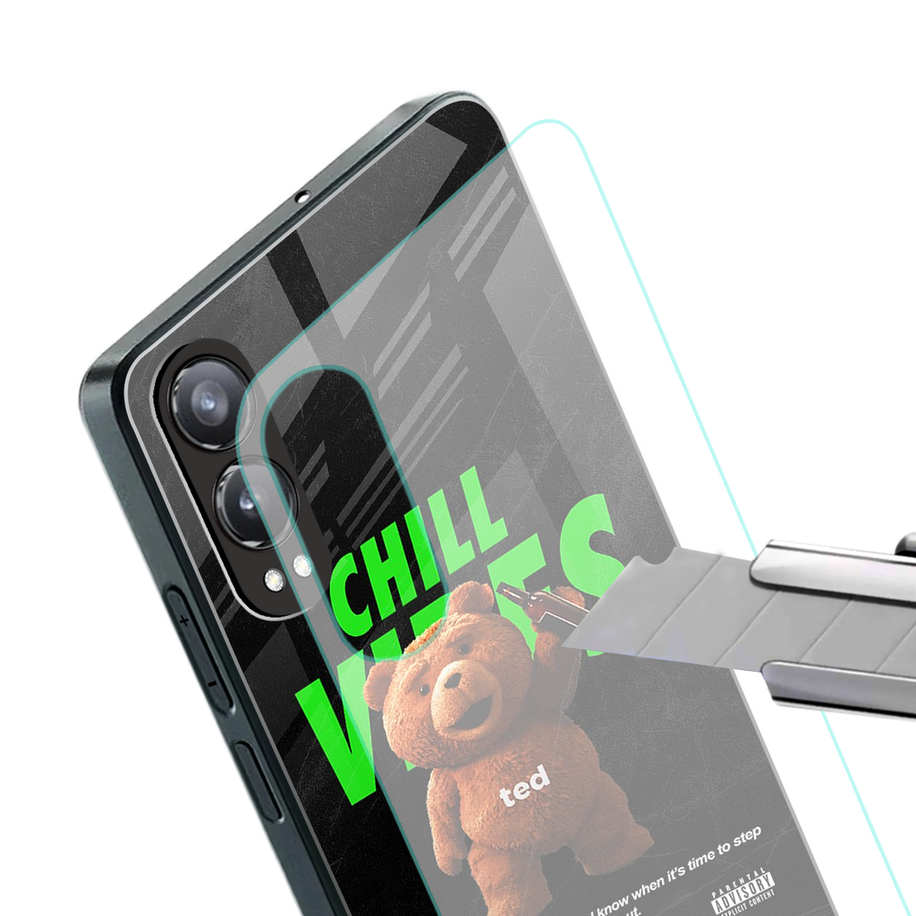 chill vibes back phone cover | glass case for oneplus nord ce 4 lite