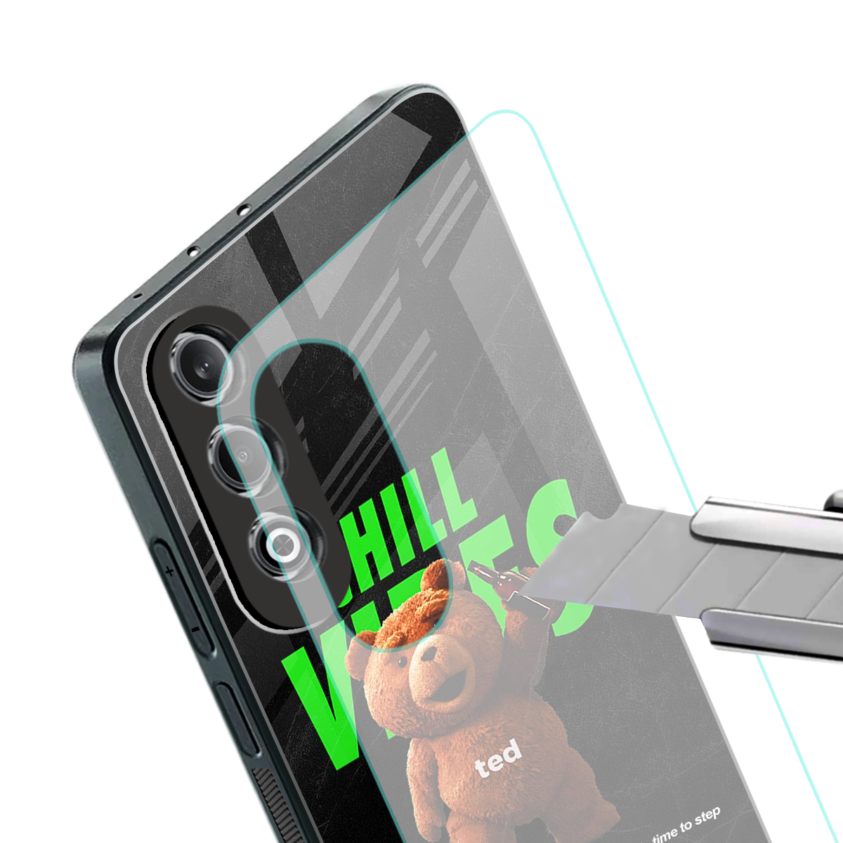 chill vibes back phone cover | glass case for oneplus nord ce 4