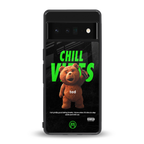 chill vibes back phone cover | glass case for google pixel 6 pro