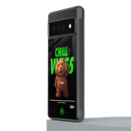 chill vibes back phone cover | glass case for google pixel 6 pro