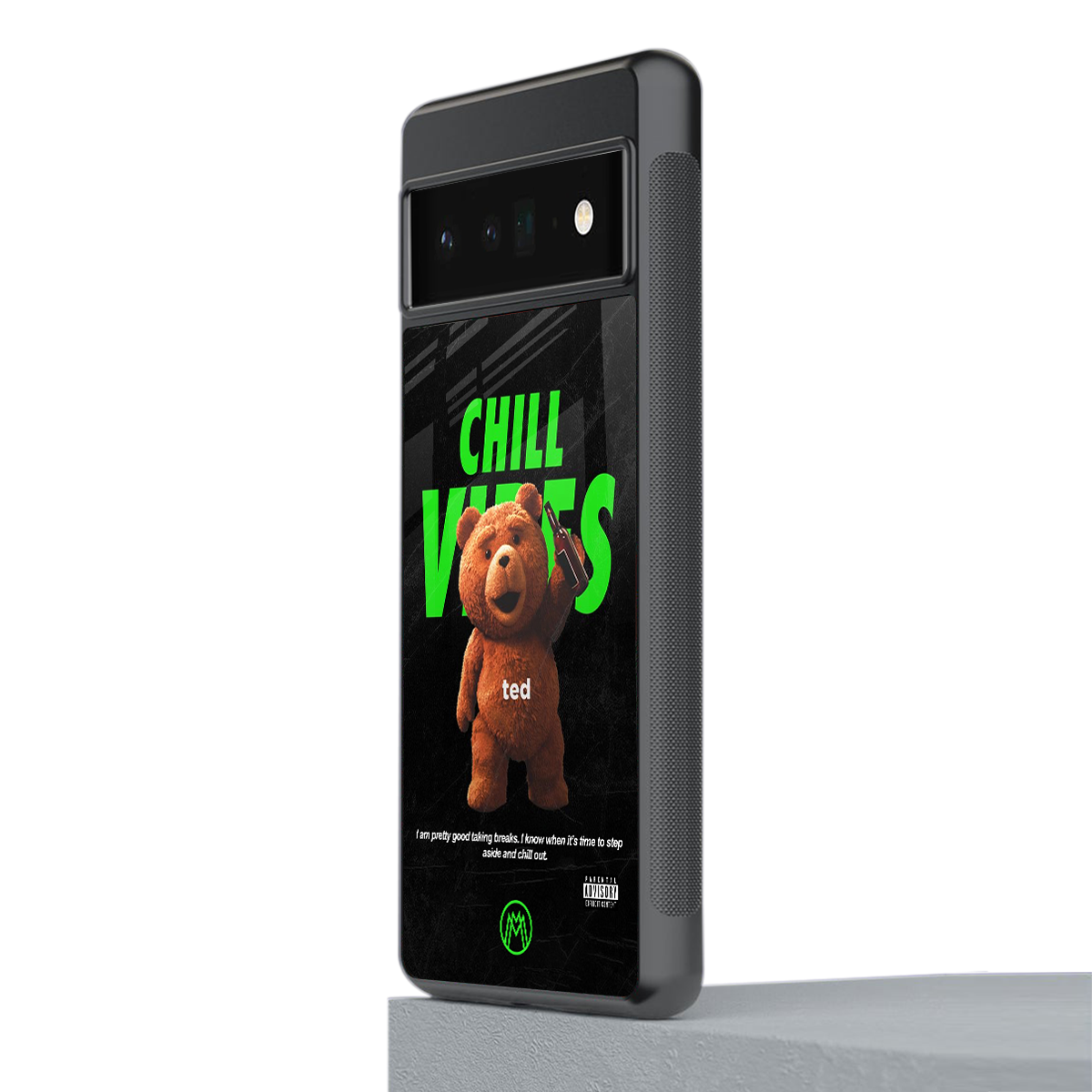 chill vibes back phone cover | glass case for google pixel 6 pro