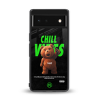 chill vibes back phone cover | glass case for google pixel 6