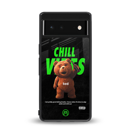 chill vibes back phone cover | glass case for Google Pixel 6A