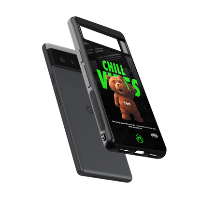 chill vibes back phone cover | glass case for Google Pixel 6A