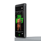 chill vibes back phone cover | glass case for google pixel 6