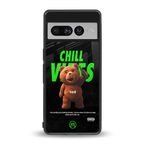 chill vibes back phone cover | glass case for google pixel 7 pro