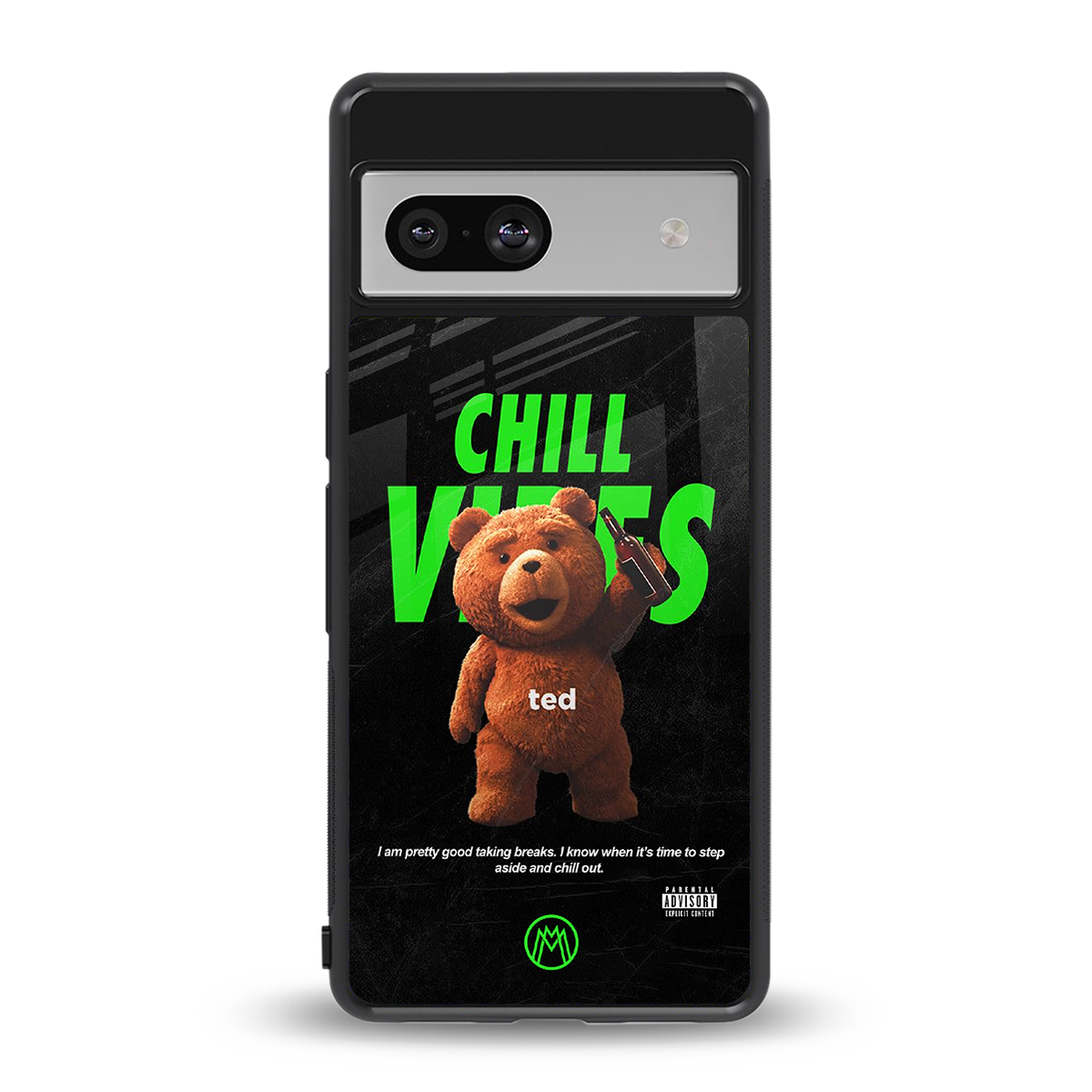 chill vibes back phone cover | glass case for Google Pixel 7