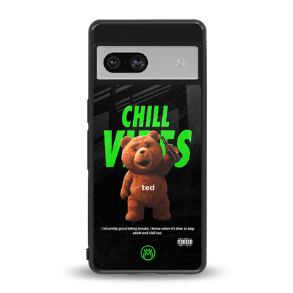 chill vibes back phone cover | glass case for Google Pixel 7