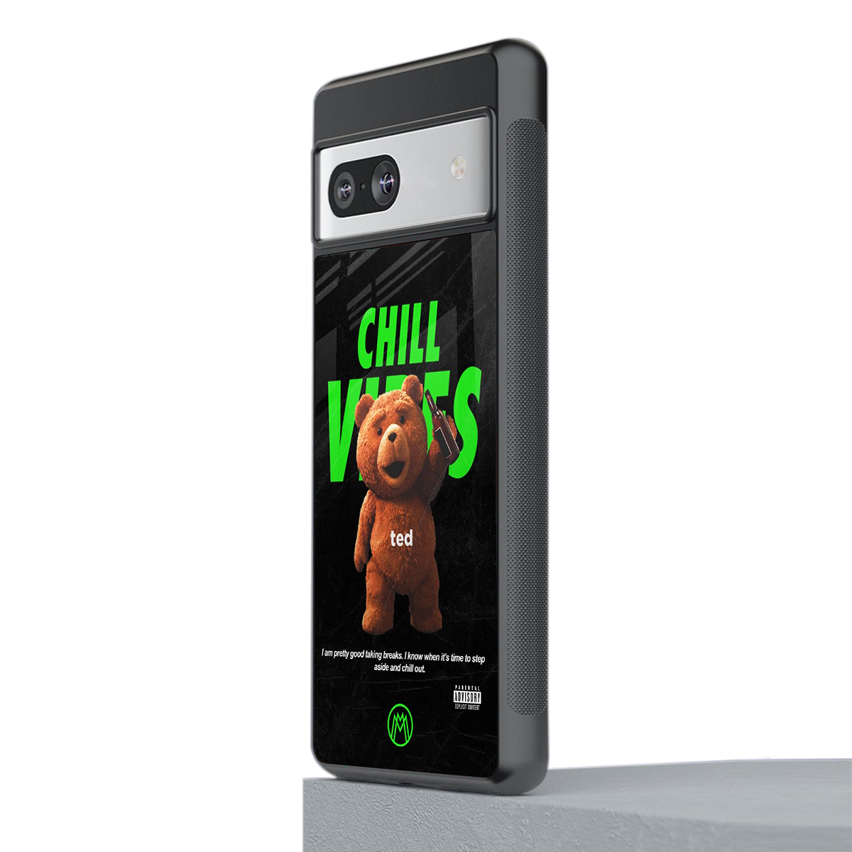 chill vibes back phone cover | glass case for Google Pixel 7