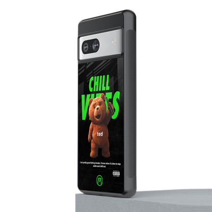 chill vibes back phone cover | glass case for Google Pixel 7