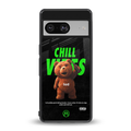 chill vibes back phone cover | glass case for Google Pixel 8