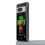 chill vibes back phone cover | glass case for Google Pixel 8