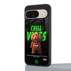 chill vibes back phone cover | glass case for google pixel 9