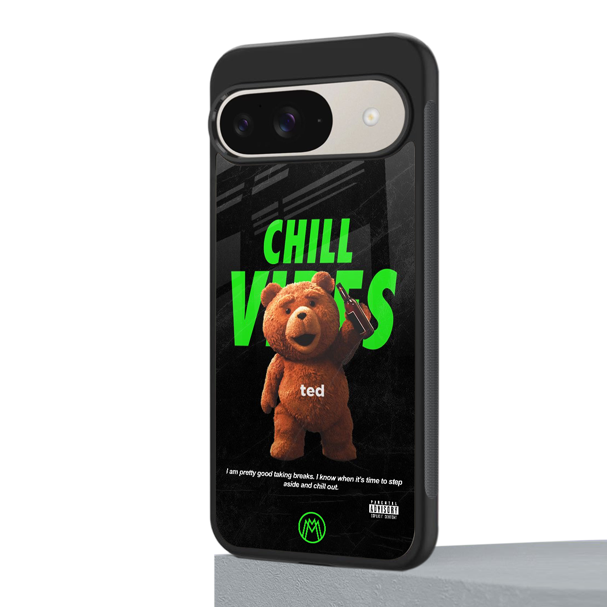 chill vibes back phone cover | glass case for google pixel 9