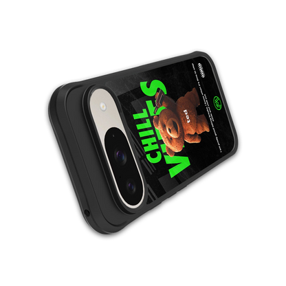 chill vibes back phone cover | glass case for google pixel 9