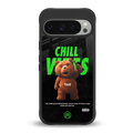 chill vibes back phone cover | glass case for google pixel 9 pro