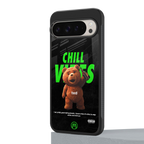 chill vibes back phone cover | glass case for google pixel 9 pro