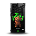 chill vibes back phone cover | glass case for samsung galaxy s23 ultra