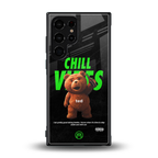 chill vibes back phone cover | glass case for samsung galaxy s23 ultra
