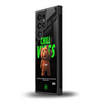 chill vibes back phone cover | glass case for samsung galaxy s24 ultra