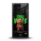chill vibes back phone cover | glass case for samsung galaxy s25 ultra