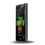 chill vibes back phone cover | glass case for samsung galaxy s25 ultra
