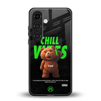 chill vibes back phone cover | glass case for samsung galaxy s24 plus
