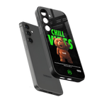 chill vibes back phone cover | glass case for samsung galaxy s25 plus