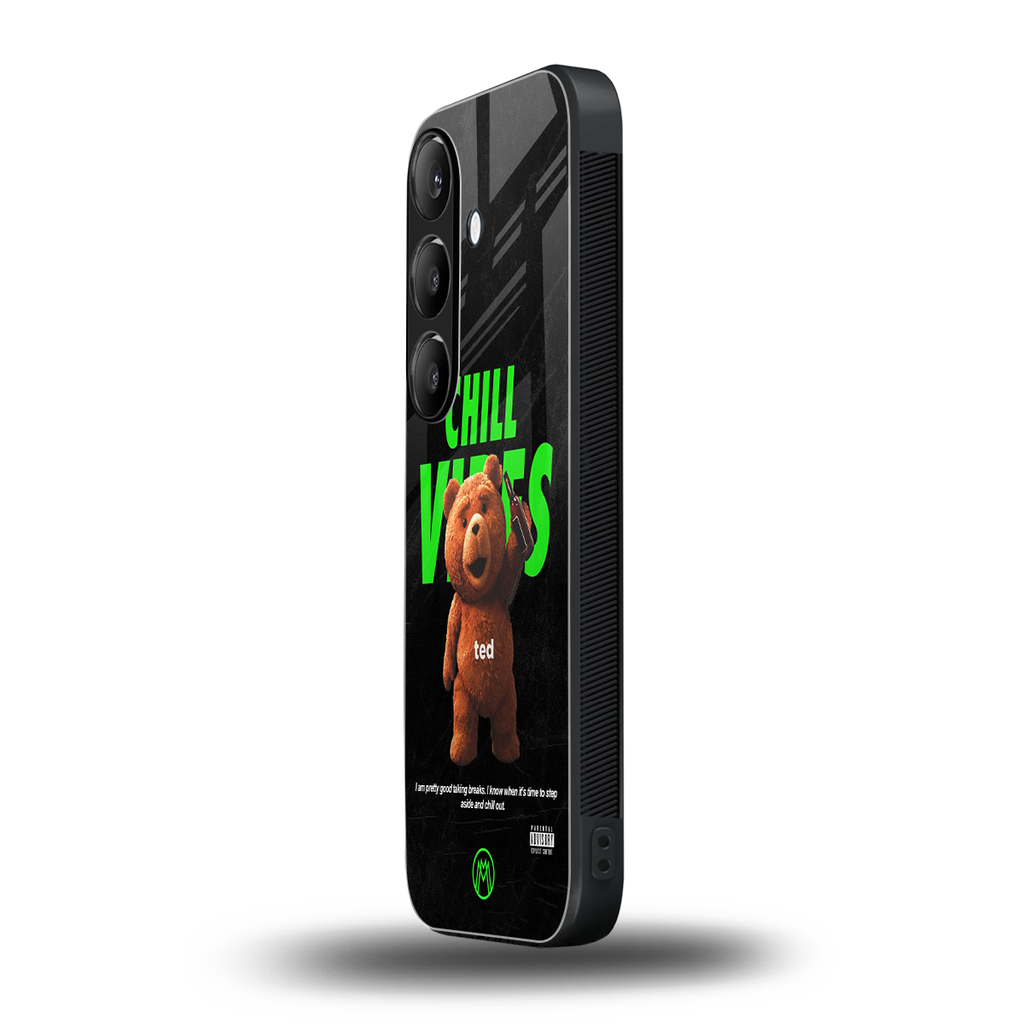 chill vibes back phone cover | glass case for samsung galaxy s23