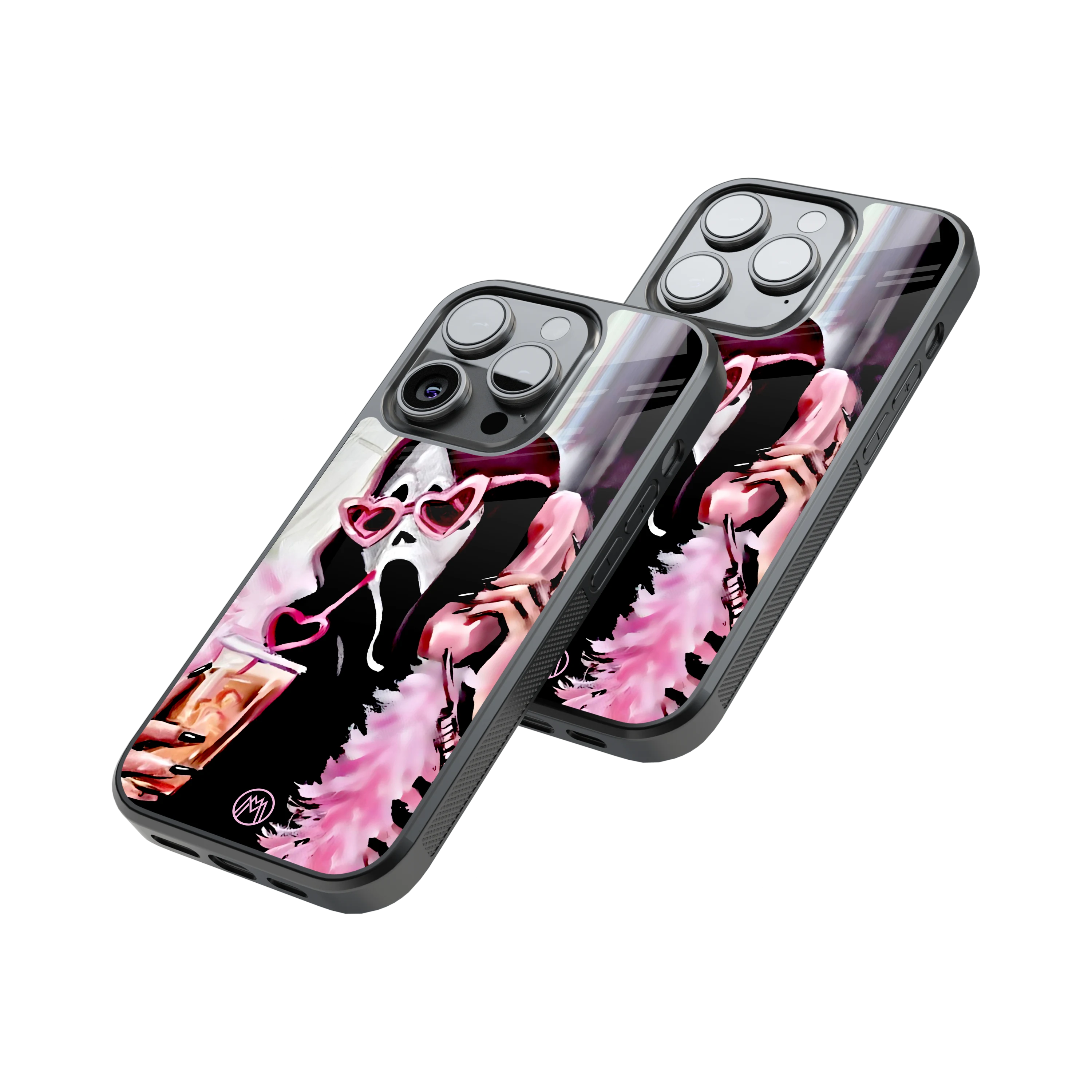 Protective Glass Back Phone Case Compatible with iPhone, Samsung, OnePlus, Pixel & More