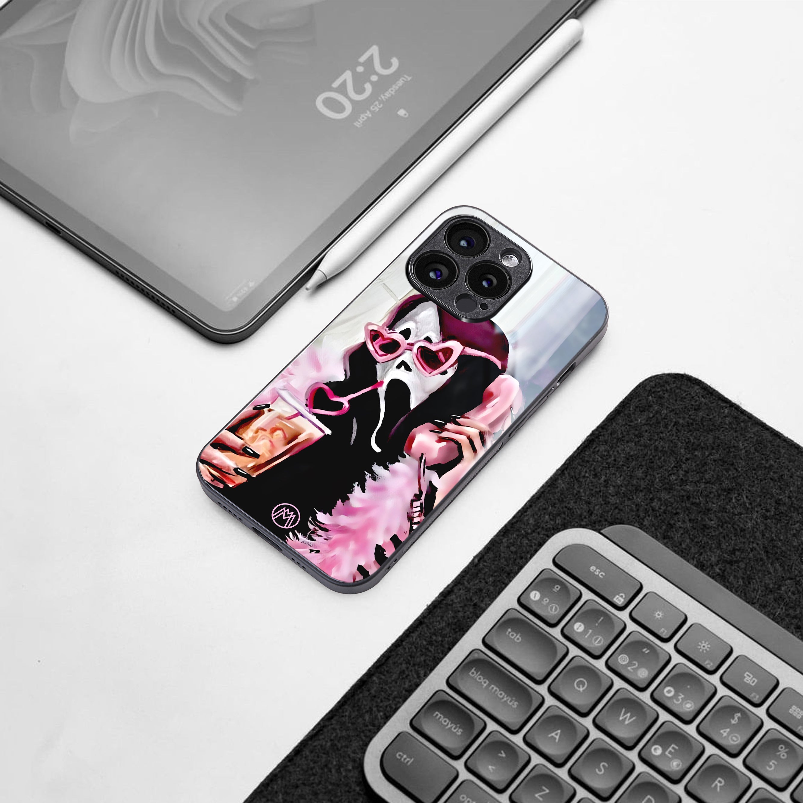 chill thrill back phone cover | glass case for iphone 16