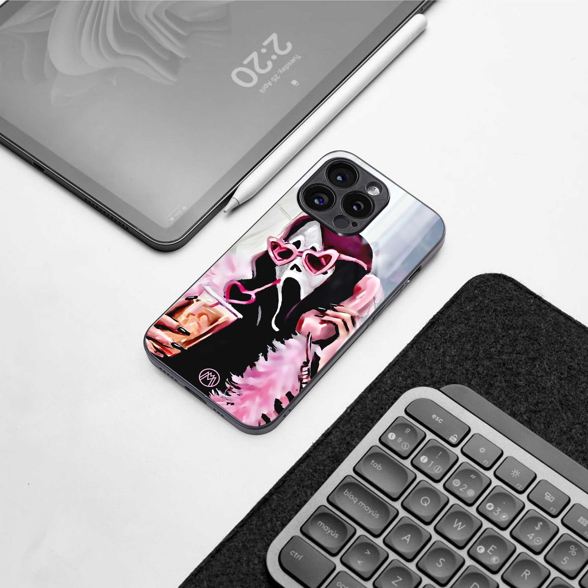 chill thrill back phone cover | glass case for iphone 13 pro max