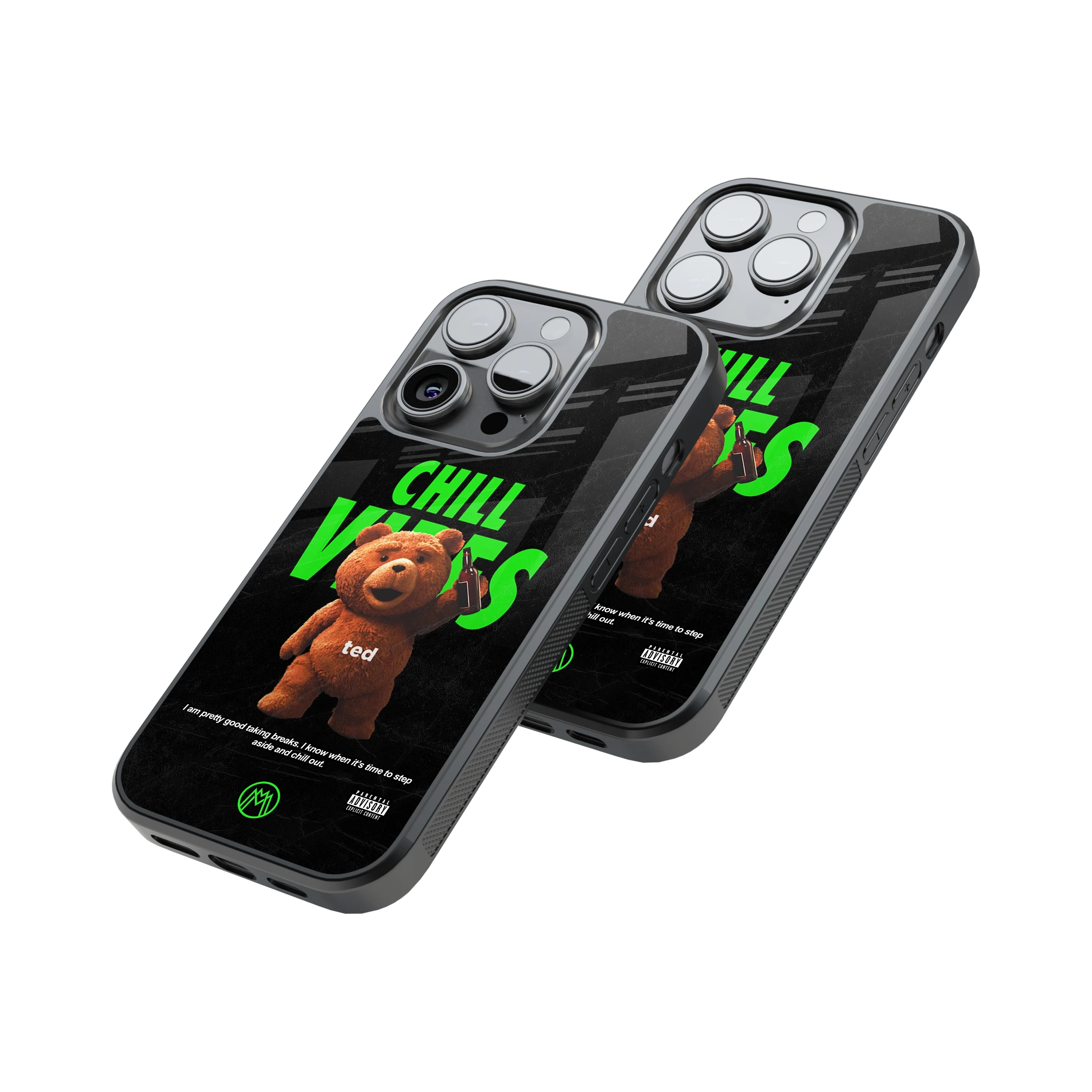 Protective Glass Back Phone Case Compatible with iPhone, Samsung, OnePlus, Pixel & More