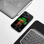 chill vibes back phone cover | glass case for iphone 15 plus