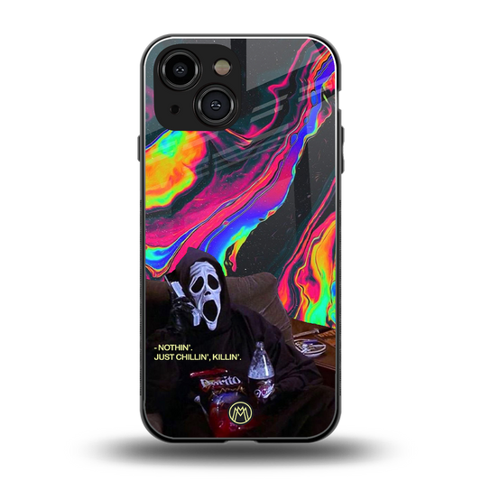 chillin killin back phone cover | glass case for iphone 13 mini